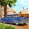 En Vogue 8'' x 8'' Classic Car Art Tile in Blue