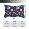 thumbnail image 2 of Fotbe Space Planet Funda de Almohada Decorativa Estilo Occidental, Lujo en Algodón, Fundas para Almohadas King, Cojín Estampado para Decoración del Hogar-16"x24", 2 of 6