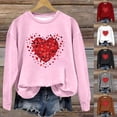 thumbnail image 4 of Valentine's Day Sweatshirt Women Cute Heart Graphic Pullover Tops Casual Loose Crewneck Sweatshirts, 4 of 4