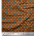 thumbnail image 1 of Soimoi Satin Silk Fabric Artistic Floral Fabric Prints By Yard 42 Inch Wide, 1 of 5