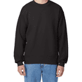 thumbnail image 5 of Hanes Ultimate Cotton Crewneck Sweatshirt, Men's Fleece High-Stitch Sweater, Black, L, 5 of 5