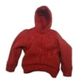 thumbnail image 3 of Almencla Fashion 1/18 Hoodie, Handmade Doll Clothes, Miniature Clothing Costume for 3.75 inch Men Figures Dress up Accessory Red, 3 of 7