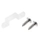 thumbnail image 3 of Soportes de montaje para tira LED Unique Bargains con clips de fijación y tornillos para tira LED de 0.31'' de ancho 3528 2835 Silicona 50 Pcs, 3 of 5