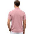 thumbnail image 5 of Mens Classic Polo Shirt Short Sleeve Plain Solid Golf Tee for Men Soft Breathable Lightweight 3 Button Collared Casual Work Top, 5 of 5