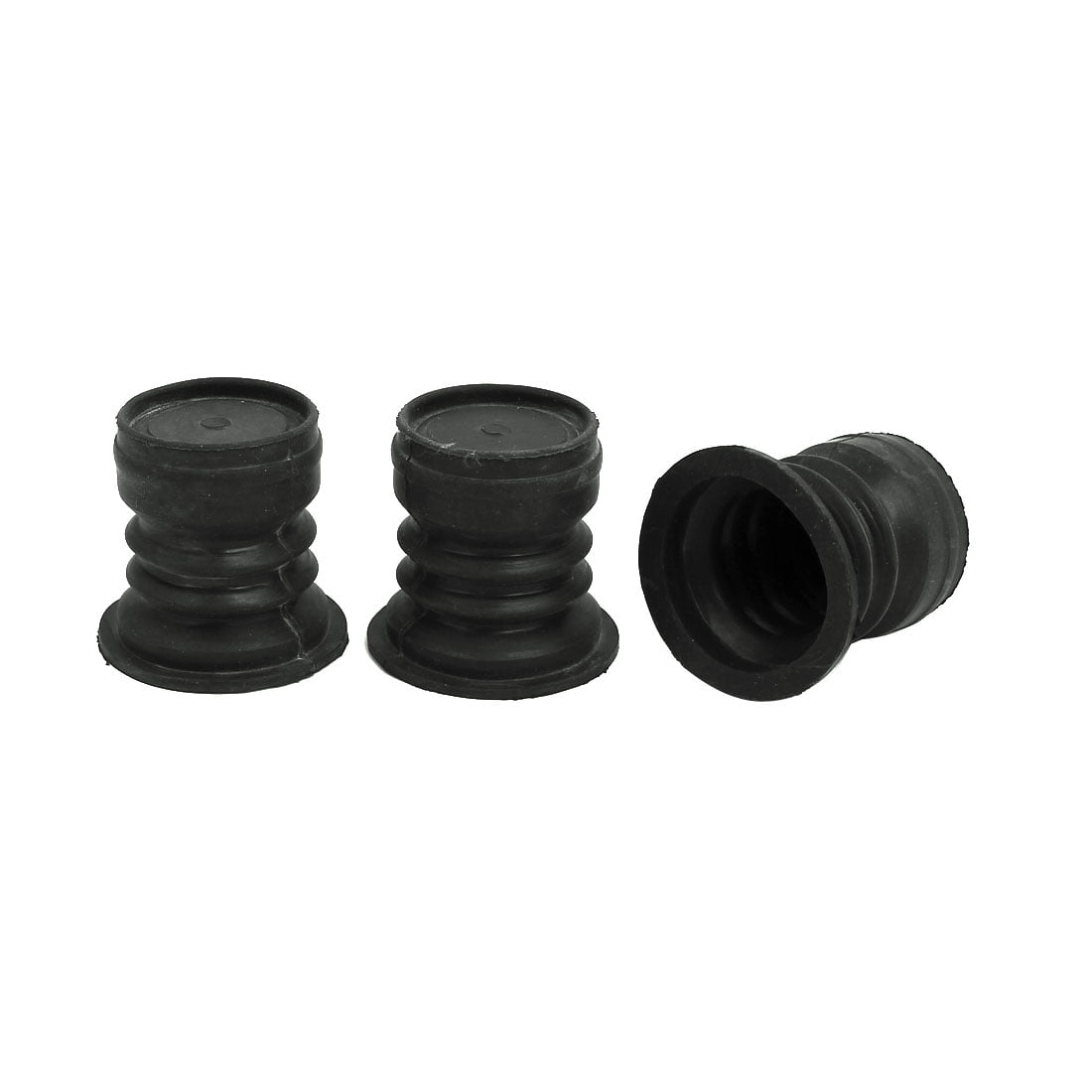 45mm Dia 45mm Height Rubber Drain Valve Seal Black 3pcs for Washing