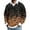 Khaki, variant on JULMCOMO Halloween Waffle Polo Shirts for Men All Over Bat Print Long Sleeve Collared Loose Fit Casual Golf Shirts Holiday Party Tops Blue M