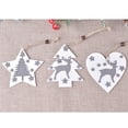 thumbnail image 3 of Advancent Decoración de árbol de Navidad, suministros para fiestas, colgantes de vacaciones, accesorios DIY, colgante de para Navidad, Kits de decoración para fiestas en forma de estrella, 3 of 6