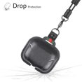thumbnail image 3 of Étui de Recharge Compatible avec Airpods Pro, Étui à Rabat en Cuir avec Long Cordon Noir, 3 of 5