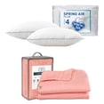 thumbnail image 1 of Colcha King Size Acabado Ultrasónico Trinity Rosa + 2 Almohadas, 1 of 8