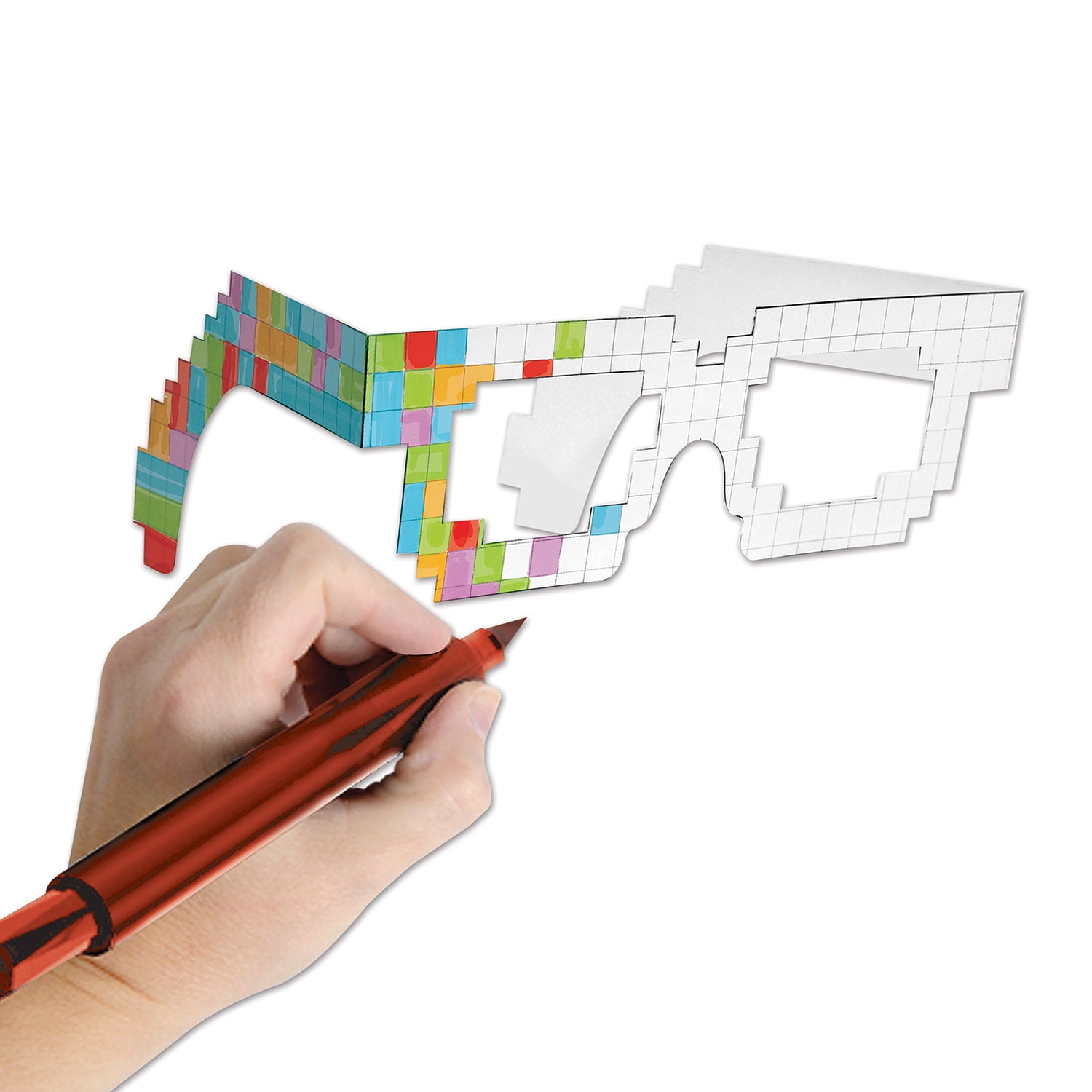 8Bit Color Your Own Eyeglasses (Pack of 12) Walmart Canada