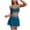 Navy, variant on Womens High Waisted Bikini Sets Two Piece Tummy Control Swim Skirt Color Block Skirted Swimsuit 2025 (Coffee, XXL)