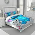 thumbnail image 6 of Stitch Bedding Duvet Cover, Anime Bedding Sets, 3D Printed Lightweight 3 Pieces Comforter Cover Sets with 1 Duvet Cover and 2 Pillow Pillowcases for Kids, 6 of 7