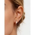 thumbnail image 3 of ChicSilver Solid 925 Sterling Silver Hoop Earrings for Women Chunky Earring Solid Silver Hypoallergenic Small Huggie Hoops Lightweight Tiny Thick Trendy Hoop Earrings, 3 of 9