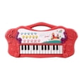 thumbnail image 1 of Red Portable Piano Toy With Sound Effects And Keys, Early Music Education Activity For Kids, Interactive Learning Instrument, 1 of 7