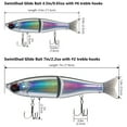 thumbnail image 6 of Bassdash SwimShad Glide Baits Jointed Swimbait Bass Pike Salmon Trout Muskie Fishing Lure 7in /62.5g, 6 of 7