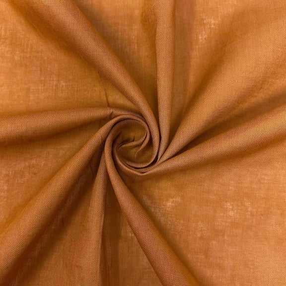 100% Cotton Voile Fabric Solid Pattern 60 (Coffee)