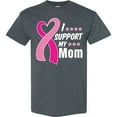 thumbnail image 3 of Inktastic Breast Cancer Awareness I Support My Mom with Pink Ribbon T-Shirt, 3 of 5