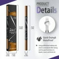 thumbnail image 3 of JAYWAYNE 4-Tip Head Liquid Eyebrow Pen, 2-in-1 Double-ended Microblading Pen with Ultra-Fine Point, Waterproof Formula for Natural Hair-Like Strokes, Dark Brown, 3 of 7