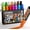 Multicolor, variant on JusArt 4 Pcs Black Jumbo Poster Marker Set, 15mm Wide Tip and 0.7mm Fine Tip, Acrylic Paint Markers for Rock, Fabric, Glass, Metal, Wood