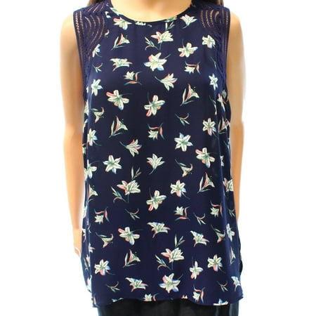 Daniel Rainn NEW Blue Women's Size Medium M Floral Print Tank Cami Top