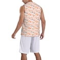 thumbnail image 2 of Naloa Cute Ducks In Hats Basketball Jersey Reversible Men's Mesh Athletic Sports Shirts Training Practice S-4XLX-Large, 2 of 6