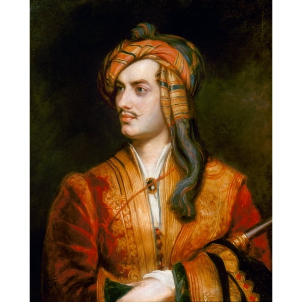 George Gordon Byron N 17 14 English Poet Oil On Canvas 1813 By Thomas Phillips Rolled Canvas Art 18 X 24 Walmart Com
