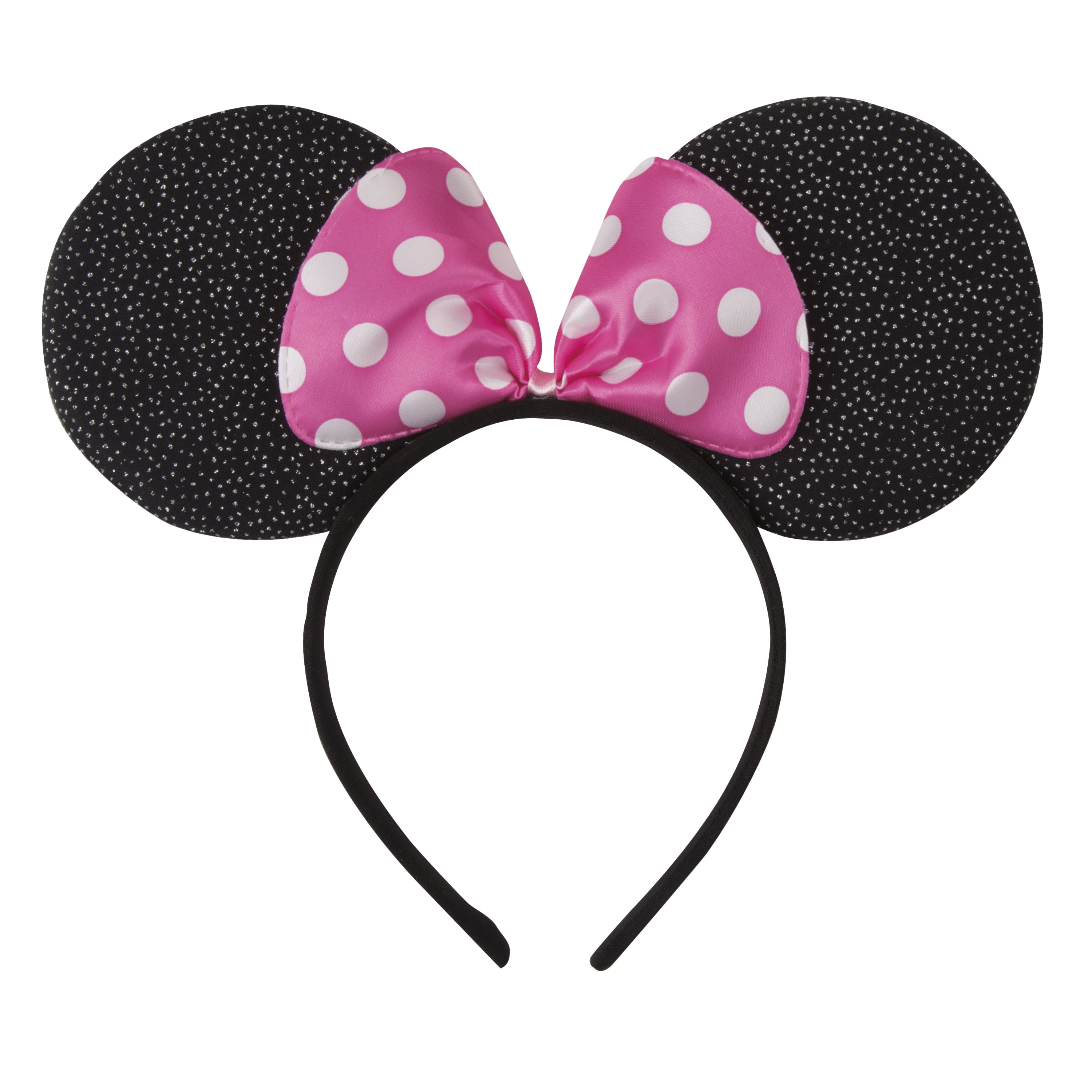 UK Minnie Mouse Ears Headband Costume Mickey Mouse Fancy Dress Party Spotted Bow 