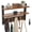 Style 2, variant on Wall Hooks with Shelf and 5 Metal Hooks Wood Coat Rack with Shelf Wall Mounted Entryway Hanging Shelves for Clothes Hats Towel Purse Robes Bathroom Bedroom
