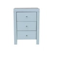 thumbnail image 3 of Nightstand, Nightstand, Mirrored Nightstand, Bedroom Nightstand, MDF Nightstand, Mirrored Bedside Table, Three Drawer Nightstand, Mirrored Nightstand with Clear Knobs, 3 of 4