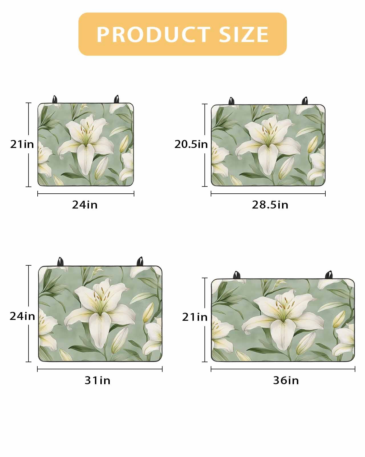 nqOlkjepod Large Induction Cooktop Protector Mat 24"x21", Spring Blooms Floral Stove Top Covers for Electric Stove, Sage Green Botanical Decorative Stove Burner Cover Mats, Glass Top Stove Cover