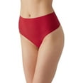 thumbnail image 2 of b.tempt'd by Wacoal Women's b.Bare Hi Waist Thong, Haute Red, Large, 2 of 2