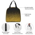 thumbnail image 3 of Yiaed Gold Glitter Gradient Print Insulated Lunch Bag Reusable Cute Tote Lunch Box, Leakproof Cooler Lunch Bags for Work Office Travel School Picnic, 3 of 5