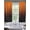 Orange, variant on Black White Sheer Curtains 45 Inch Length 2 Panels Set, Modern Geometric Abstract Gradient Striped Voile Window Treatment Rod Pocket Small Kitchen Curtains Drapes for Bedroom 52"x45"x2