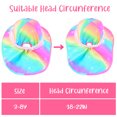 thumbnail image 5 of Girls Sun Hat for Kids UV Protection Unicorn Summer Hat Beach Play Hats Wide Brim Neck Flap for Girls Ponytail Hat 3-8 Years, 5 of 5