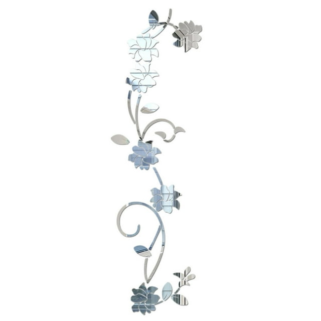 Wall Decor Wall Stickers Decor 3D Diy Flower Shape Acrylic Wall Sticker Modern Stickers Decoration