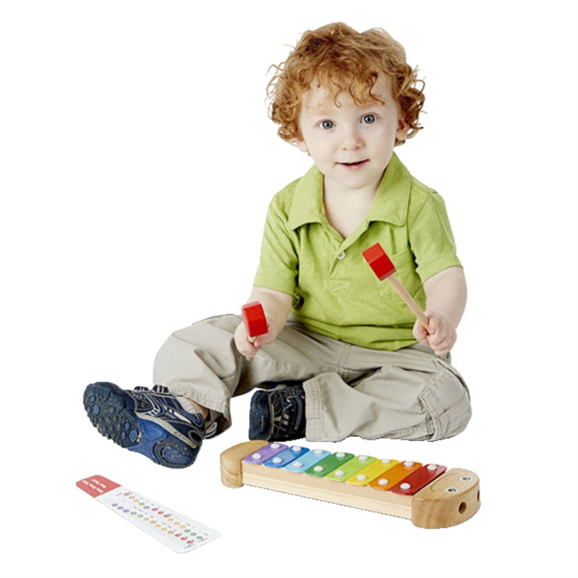 Melissa & Doug Xilofono A Traino Rotante - Giocattolo Primo Gioco In Legno Con Sfera Rimovibile