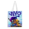 thumbnail image 1 of Vivo, el Mono Bolso de tela con estampado de lienzo para mujer, bolsa de compras reutilizable y estética, con cremallera interior, regalo para mujer,38*45cm., 1 of 6