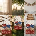 thumbnail image 6 of Lzobxe Independence Day Table Runner Patriotic Red White Blue Stars and Stripes Table Decor for Kitchen, Party and 4th Of July Festive Dining Tablecloth, 6 of 8