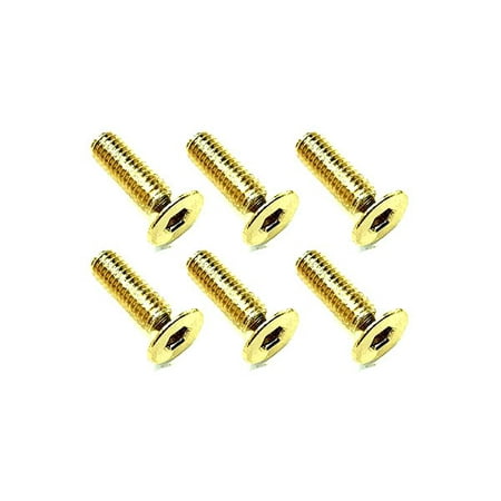 

Integy RC Toy Model Hop-ups SQ-SSR-310G Square R/C M3 x 10mm Stainless Steel Flat Head Hex Screws Gold Plated (6 pcs.)