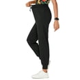 thumbnail image 4 of Cimmuovere High Waist Slim Fit Uniform -Multiple Pockets For Workwear- Slim Fit Breathable Scrub Trousers - Side Zip Pockets With Zip Storage - Elastic Cuffs/Ankles Sizes XS-L, 4 of 10