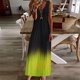 thumbnail image 2 of Maxi vestidos de mujer verano casual cuello en V sin mangas vacaciones playa bolsillos vestido largo Fridja  hj4957, 2 of 5