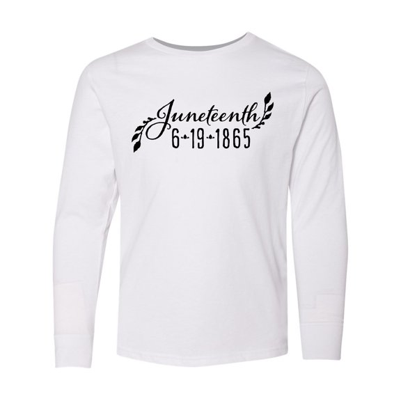 Inktastic Juneteenth 6-19-1865 Long Sleeve Youth T-Shirt