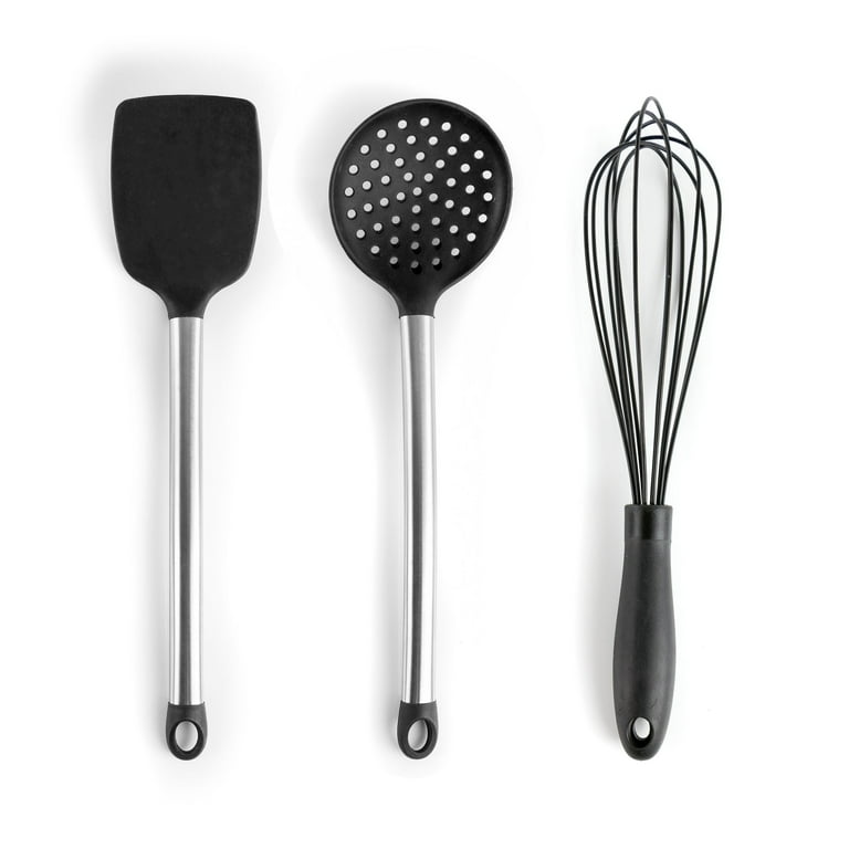 Gray Silicone and Stainless Steel Cooking Utensils (Set of 14) Gray Silicone and Stainless Steel Cooking Utensils (Set of 14)