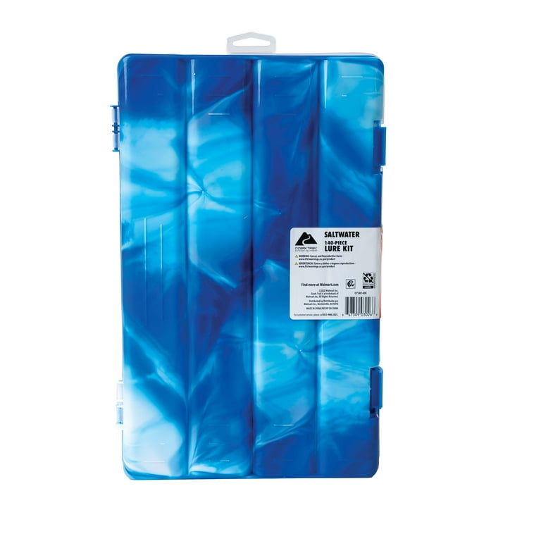 Ozark Trail 140pcs Saltwater Fishing Tackle Kit with Storage Box