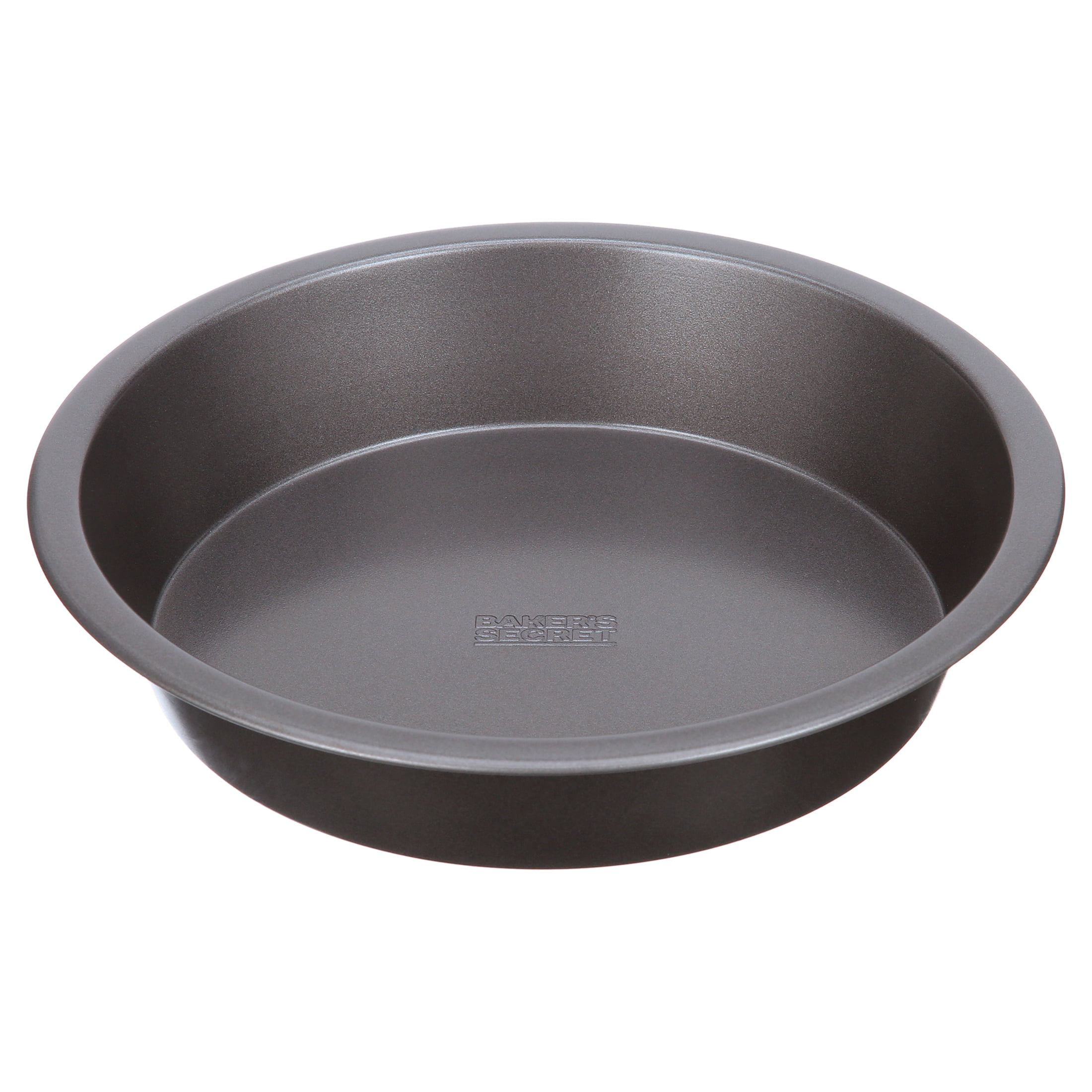 Baker's Secret 8.5" Round Nonstick Carbon Steel Cake Pan, Gray