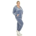 thumbnail image 2 of White Mark Ensemble de Survêtement en Velours pour Femmes, 2 Pcs, 2 of 6
