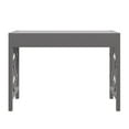 thumbnail image 6 of Weston Home Zaylee 2-Drawer Wood Writing Desk, Frost Grey Finish, 6 of 8