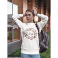 thumbnail image 2 of Spring Design Sweatshirt Women -Image by Shutterstock, Female 4X-Large, 2 of 4