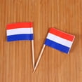 thumbnail image 2 of MasteelfCA 200pcs Toothpick Flag Picks Flag Food Toothpicks Party Accessory (3.5 x 6.5 CM）, 2 of 7