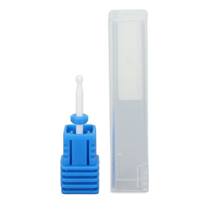 Brocas para manicura y pedicura, lima profesional para uñas, removedor de cutículas, color azul M